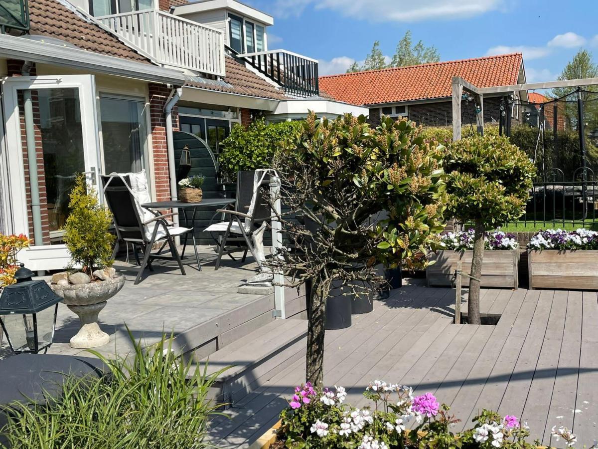 Rijpwetering Guesthouse Bednboot Met Terras Aan Het Water מראה חיצוני תמונה
